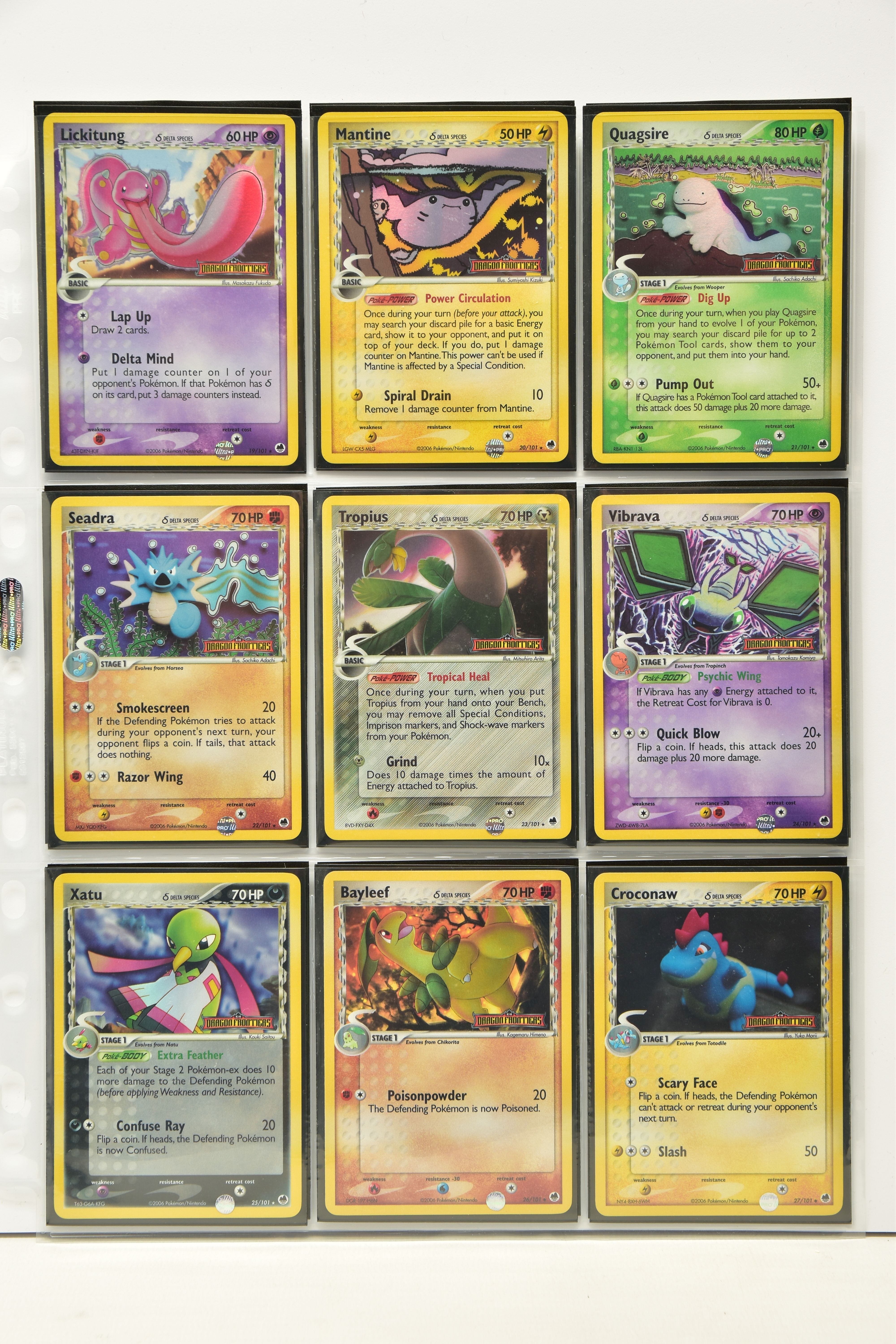 COMPLETE POKEMON EX DRAGON FRONTIERS REVERSE HOLO SET, all cards are present (cards 90-101 don’t - Image 3 of 10