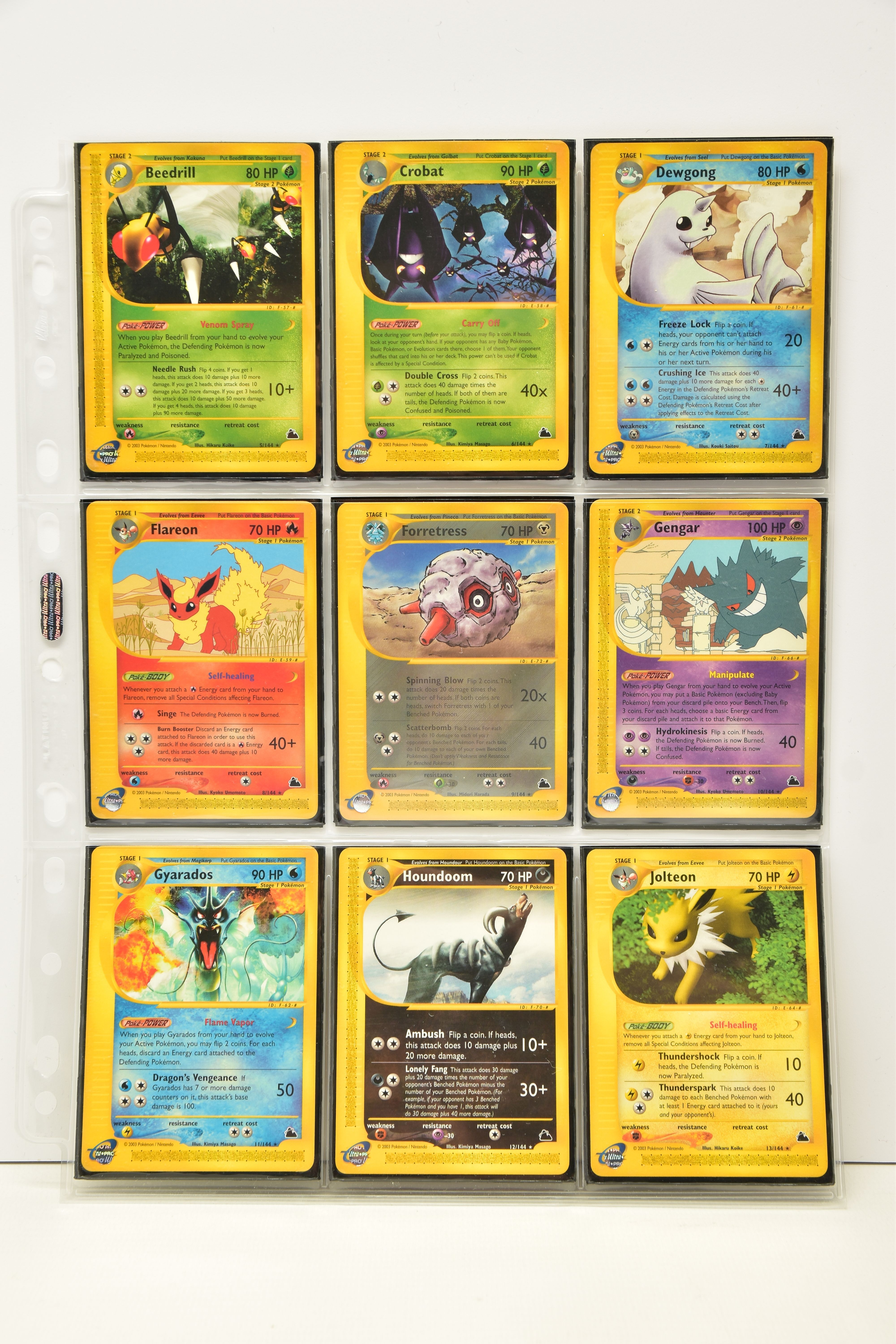 COMPLETE POKEMON SKYRIDGE SET, all cards are present (including all holo cards, Celebi 145/144, - Image 5 of 21