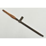 A WWI TRENCH PERISCOPE BY R & J BECK, 1918 MK IX, no. 21722, turned wooden handle, length 59cm