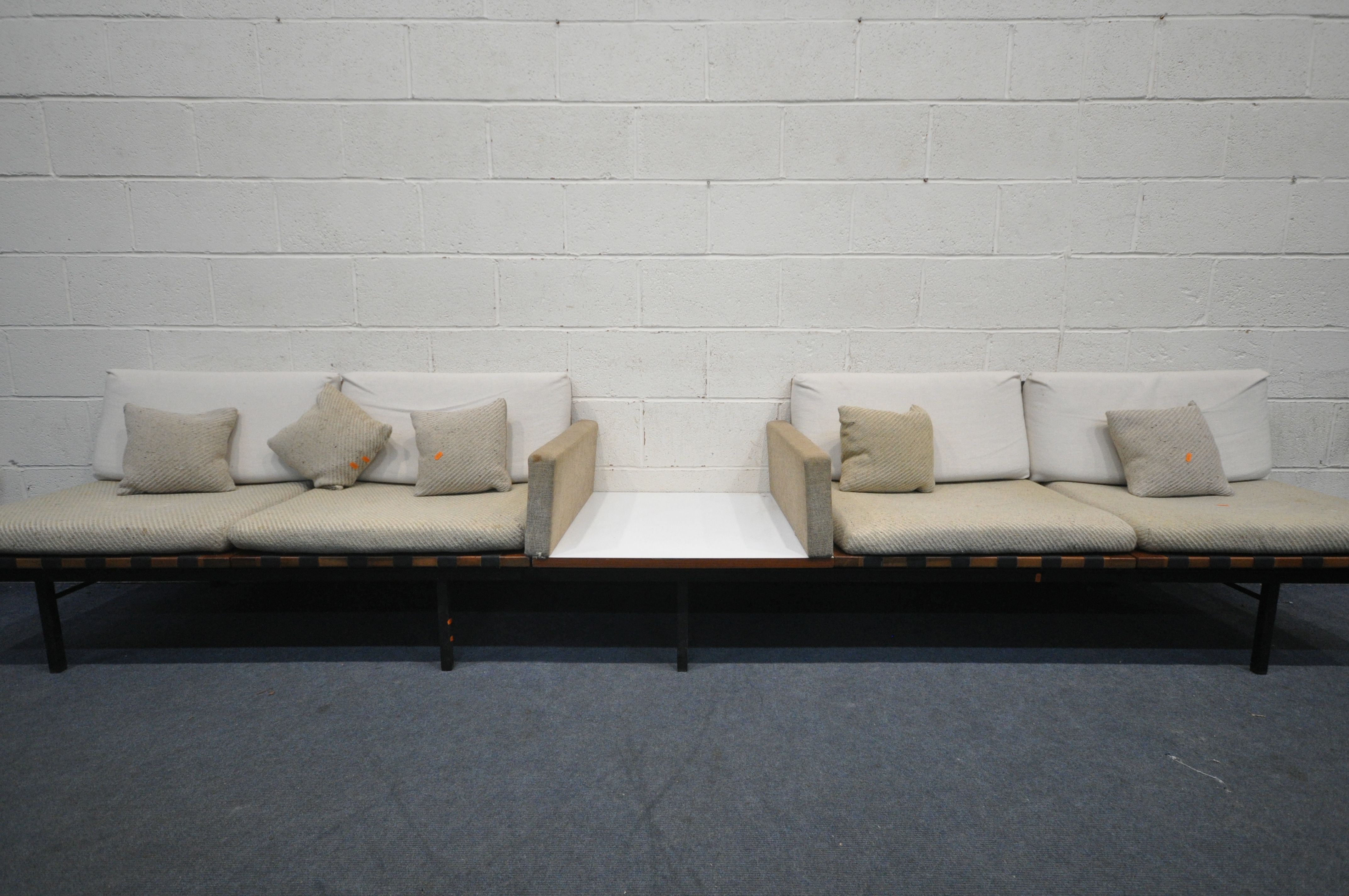 ROBIN DAY (B.1915-2010) FOR HILLE, A MID CENTURY TEAK 'FORM GROUP' SOFA SET, comprising four - Image 2 of 5