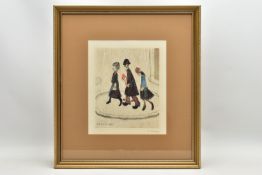 LAURENCE STEPHEN LOWRY (BRITISH 1887-1976) 'THE FAMILY', a limited edition print depicting figures