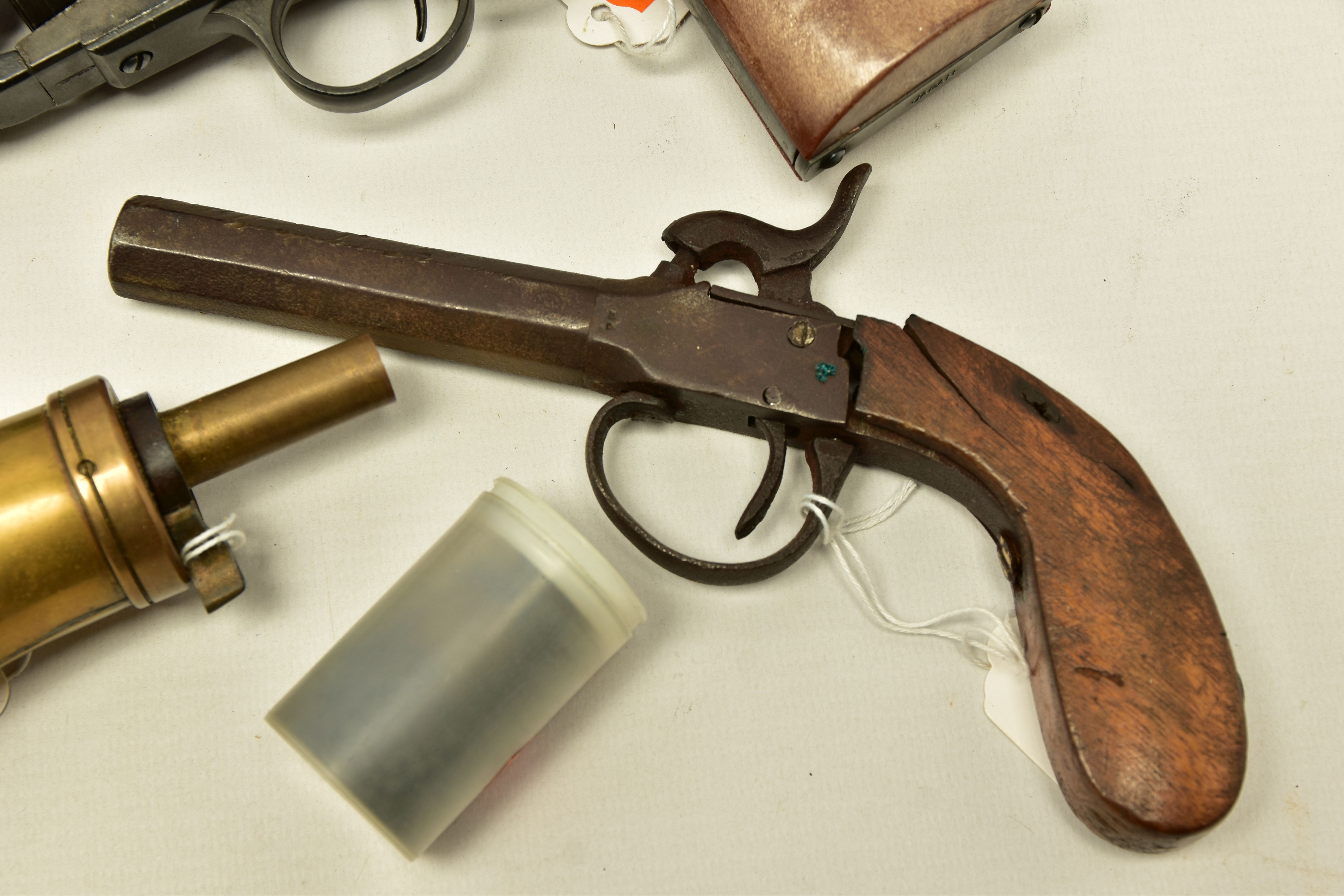 A LEATHER HOLSTER FOR A .455 WEBLEY & SCOTT REVOLVER stamped R.W. STIBY 1917, together with an - Image 2 of 10