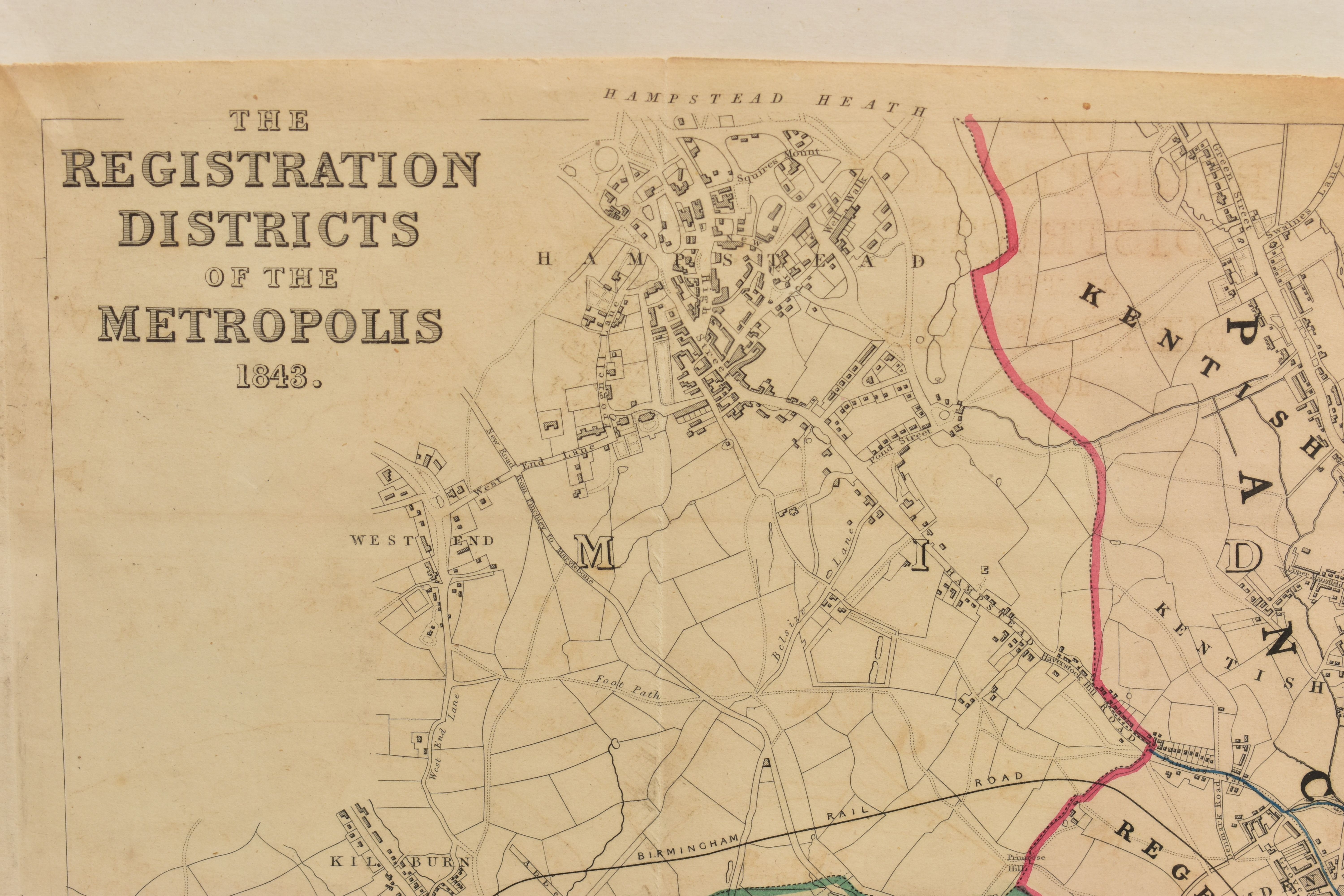 A BOX OF 19TH AND 20TH CENTURY MAPS AND BOOKS ETC, to include a leather bound Brookes's Gazetteer - Image 16 of 18