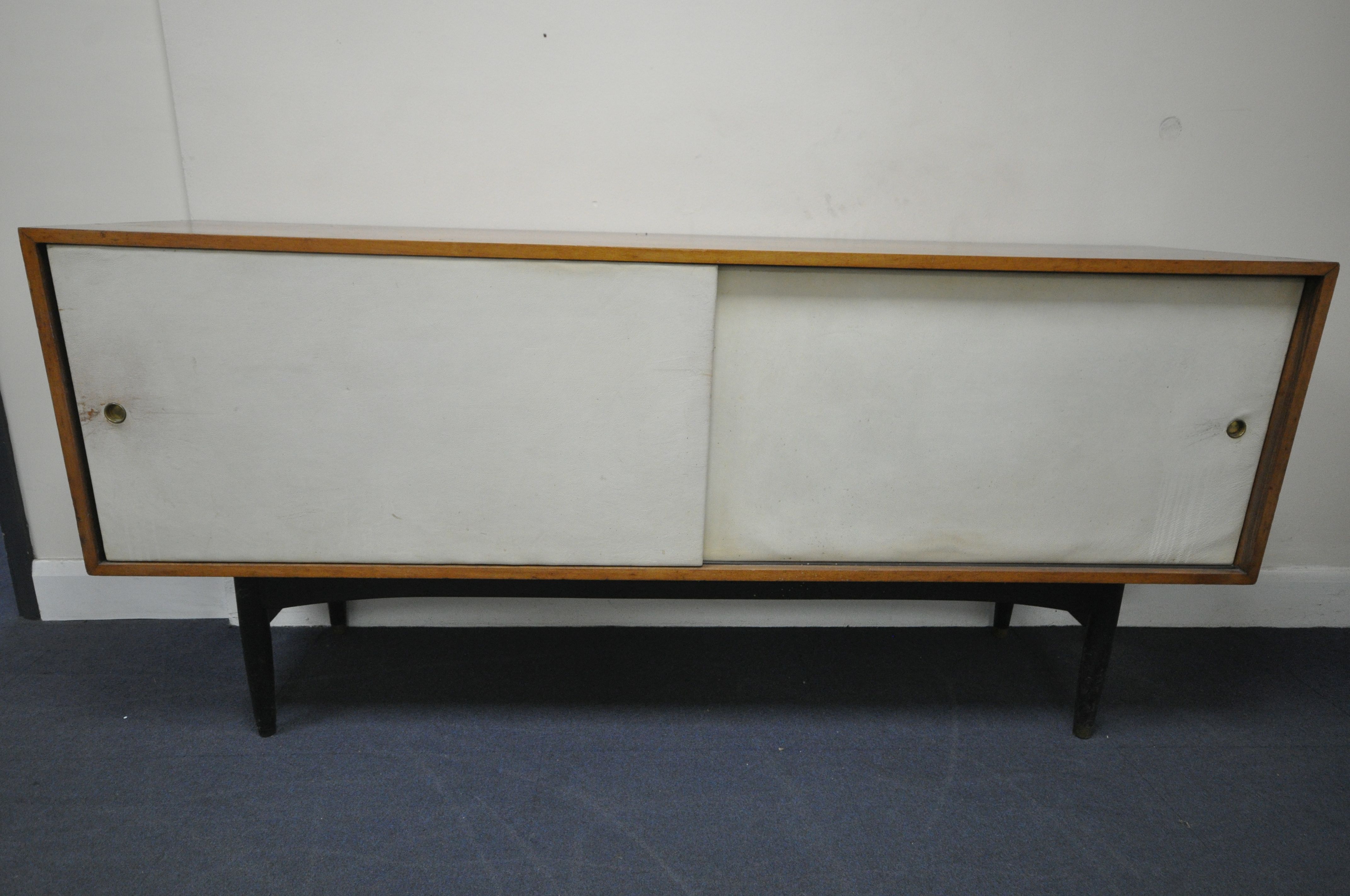 ROBIN DAY (1915-2010) FOR HILLE, A MID-CENTURY ROSEWOOD SIDEBOARD, the double white sliding doors - Image 2 of 8