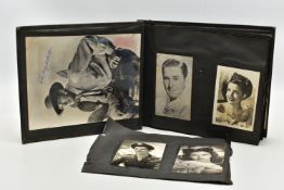 FILM STAR SIGNED PHOTOGRAPHS in one album containing 120 photographs of some of the biggest