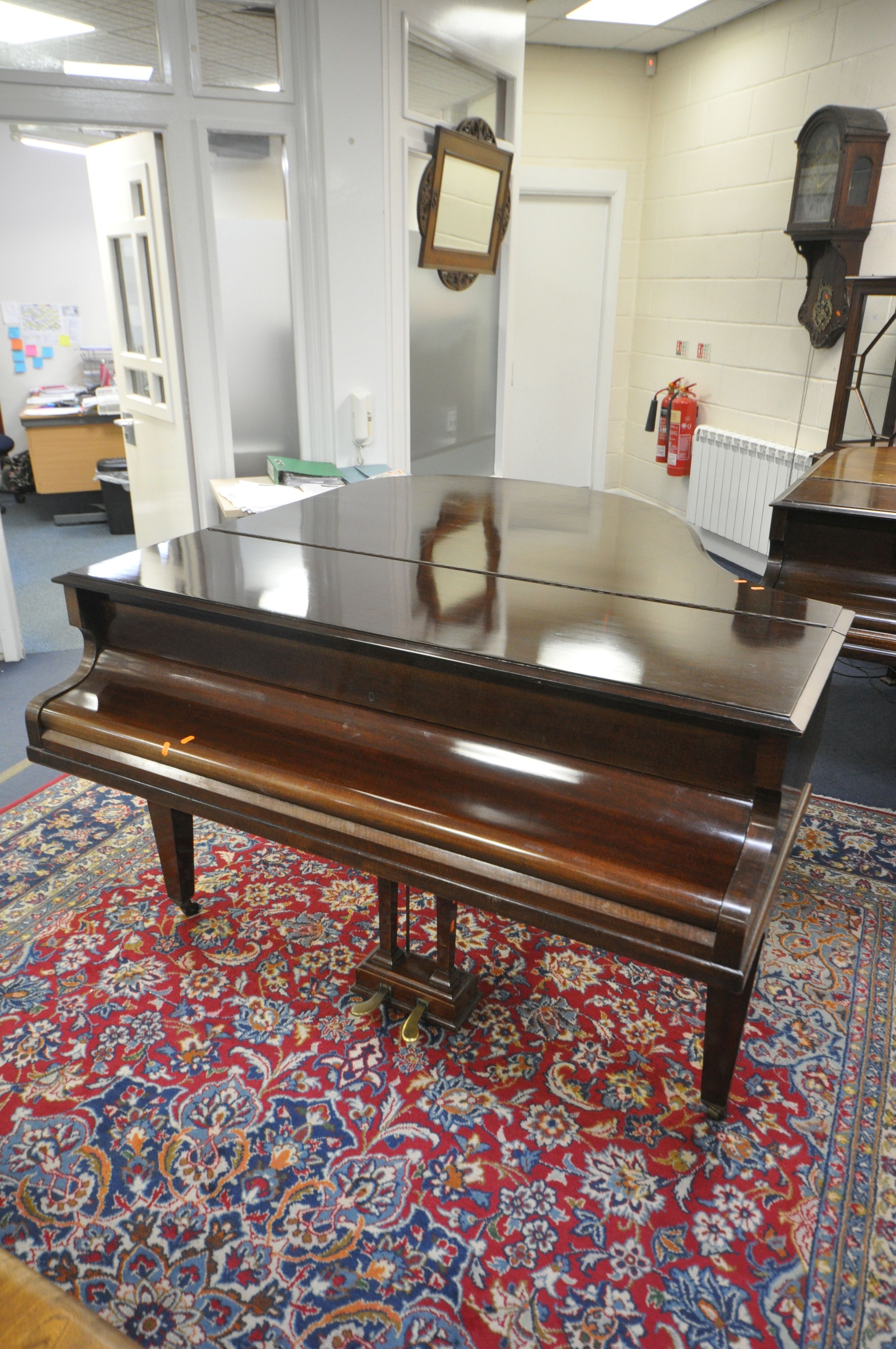 A JOHN BROADWOOD & SONS MAHOGANY 5FT BABY GRAND PIANO, serial number 250794, ivory keys, on square - Image 9 of 10