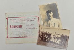 FOOTBALL PROGRAMME - EXTREMELY RARE. On the 28th April 1908, ASTON VILLA played MANCHESTER CITY at