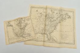 TWO 18TH CENTURY MAPS OF AMERICA' comprising 'A correct map of the United States of America' by