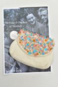 DUKE AND DUCHESS OF WINDSOR INTEREST, a Bergdorf Goodman coloured and white beaded pochette, the two