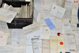 INDENTURES, a collection of approximately 240-250 legal documents and/or letters dating from