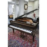 A JOHN BROADWOOD & SONS MAHOGANY 5FT BABY GRAND PIANO, serial number 250794, ivory keys, on square