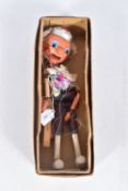 A BOXED PELHAM PUPPET SM KING, playworn condition but appears complete, some wear to the clothing,