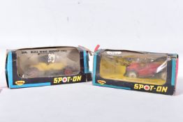 TWO BOXED TRI-ANG SPOT-ON DIECAST VEHICLES, 1923 Bull Nose Morris, No.266 and 1935 M.G. PB Midget,