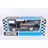 A BOXED SCALEXTRIC ASTON MARTIN DB4 MARSHAL'S CAR, No.E/5, with lights, not tested, black body