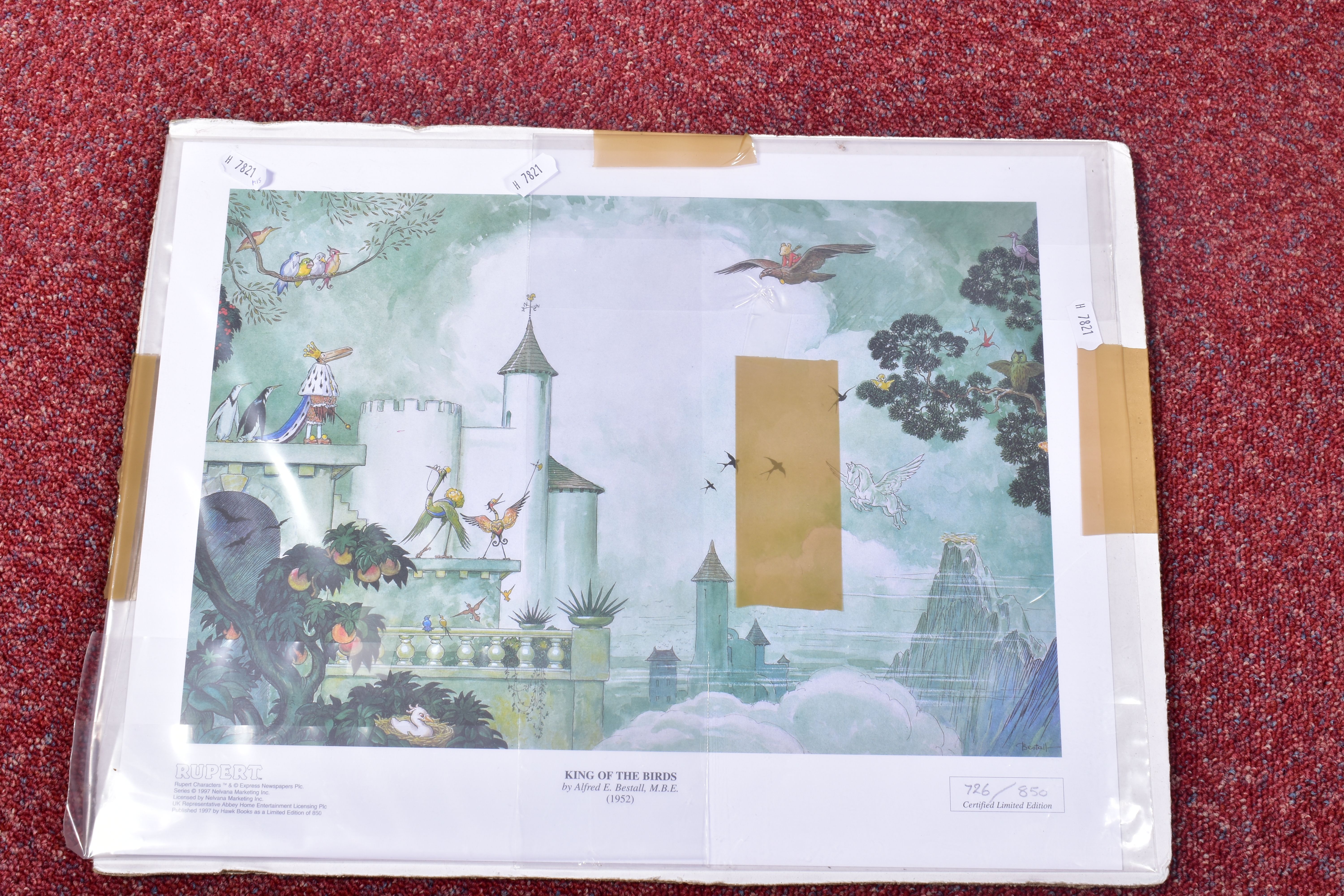 AFTER ALFRED BESTALL THREE SIGNED RUPERT THE BEAR PRINTS, three limited edition signed prints, - Image 7 of 26