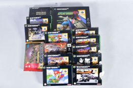 A QUANTITY OF BOXED NINTENDO 64 GAMES, including Super Mario 64, Mario Kart 64, Lylat Wars (with the