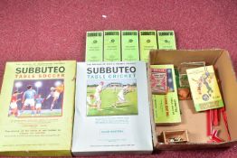 A QUANTITY OF BOXED AND UNBOXED SUBBUTEO ITEMS, to include five boxed heavyweight teams, including