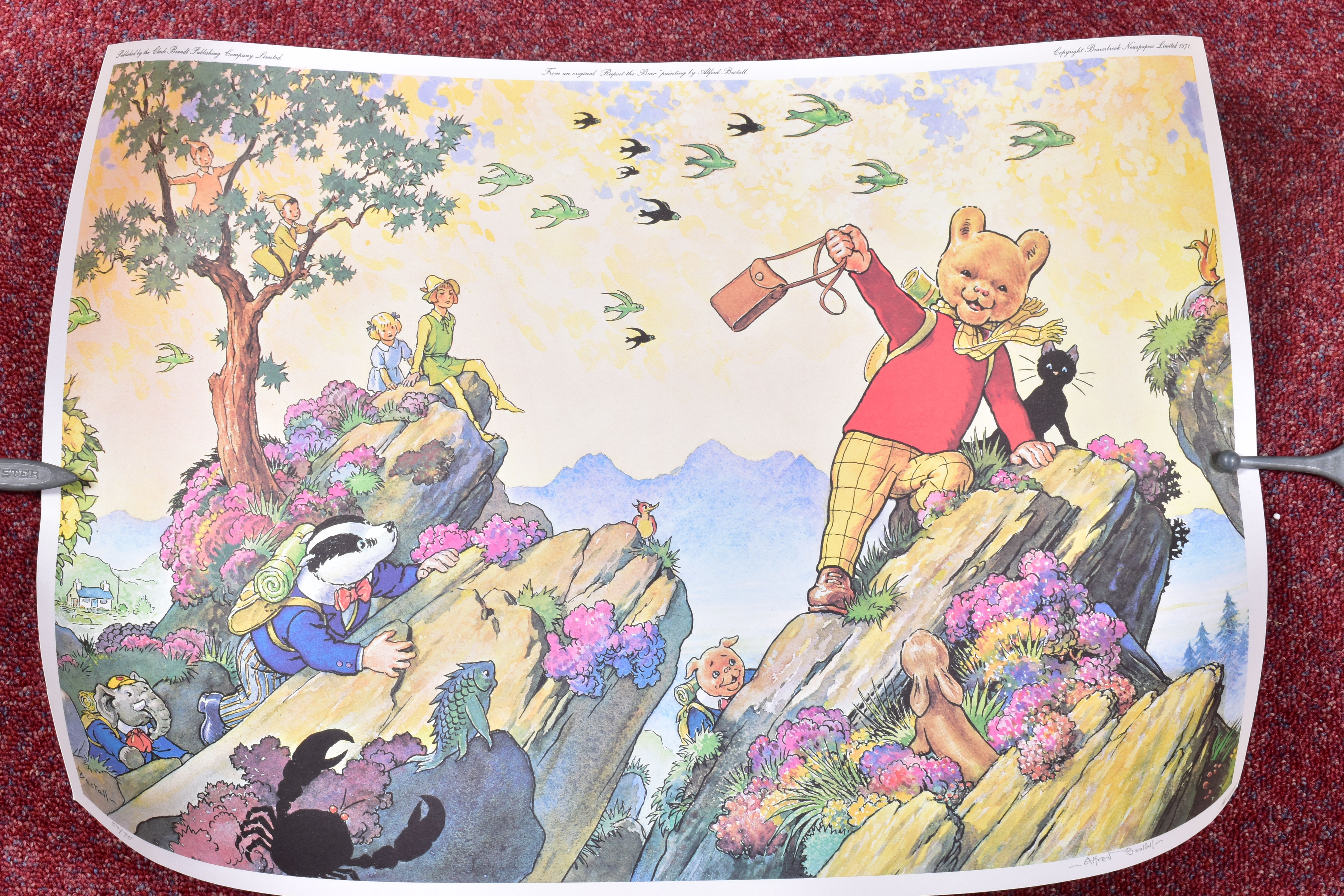 AFTER ALFRED BESTALL THREE SIGNED RUPERT THE BEAR PRINTS, three limited edition signed prints, - Image 3 of 26