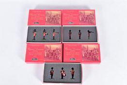 A QUANTITY OF BRITAINS SCOTS GUARDS BAND FIGURE SETS, from the Collectors Club Centenary Series