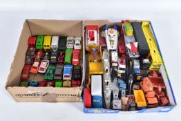 A QUANTITY OF UNBOXED AND ASSORTED PLAYWORN DIECAST VEHICLES, to include Corgi Toys Buck Rogers