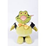 AN UNBOXED STEIFF LIMITED EDITION MR TOAD FIGURE, No.653605, limited edition Danbury Mint figure,