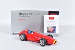 A BOXED CMC 1/18 SCALE 1957 MASERATI 250F GRAND PRIX WINNER, No.M-051, complete and in very good