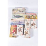 A QUANTITY OF BOXED UNBUILT AIRFIX PLASTIC CONSTRUCTION KITS, to include four assorted mounted
