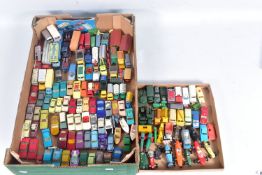 A QUANTITY OF UNBOXED AND ASSORTED PLAYWORN DIECAST VEHICLES, to include Matchbox Ford Zodiac, No.