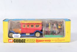 A BOXED CORGI TOYS HARDY BOYS 1912 ROLLS-ROYCE SILVER GHOST, No.805, complete with five figures on