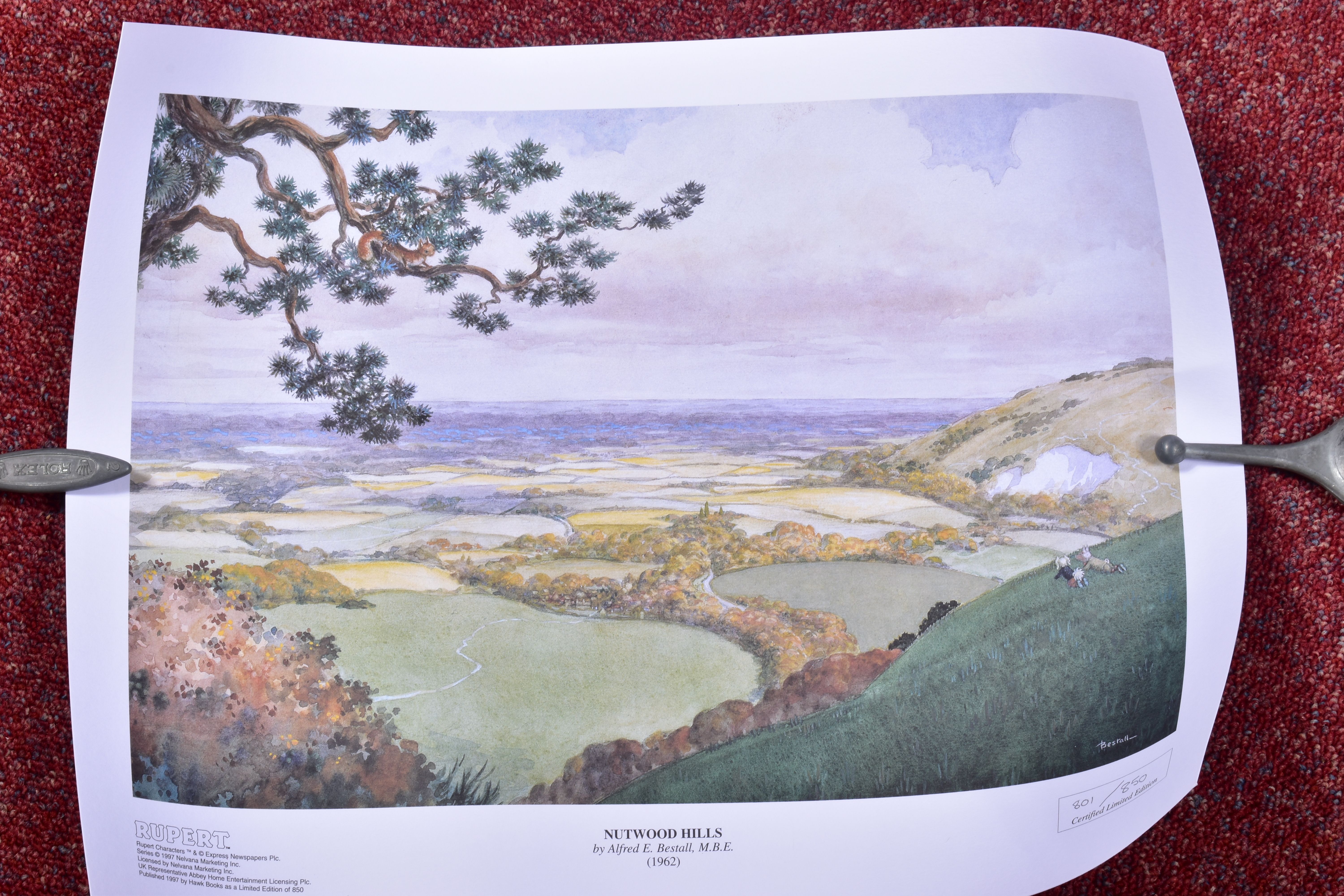 AFTER ALFRED BESTALL THREE SIGNED RUPERT THE BEAR PRINTS, three limited edition signed prints, - Image 5 of 26