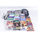 A SEGA GAME GEAR, AND QUANTITY OF GAMES, games include Sonic The Hedgehog, Super Space Invaders,