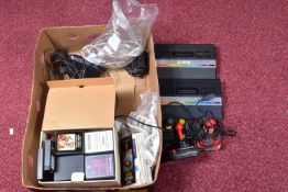 ATARI 2600 CONSOLES AND GAMES, games include the notorious E.T., Jr. Pacman, Breakout, Super