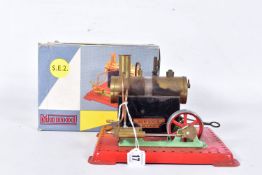 A BOXED MAMOD LIVE STEAM ENGINE, No.S.E.2, not tested, playworn condition and has been fired up