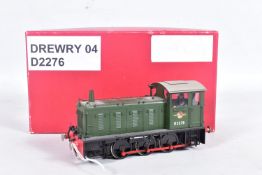 A BOXED BACHMANN BRASSWORKS O GAUGE DREWRY CLASS 04 SHUNTER, No.D2276, lightly weathered B.R.