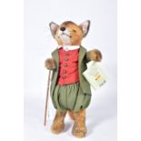 AN UNBOXED STEIFF LIMITED EDITION BEATRIX POTTER MR TOD FIGURE, No.EAN662492, limited edition No.
