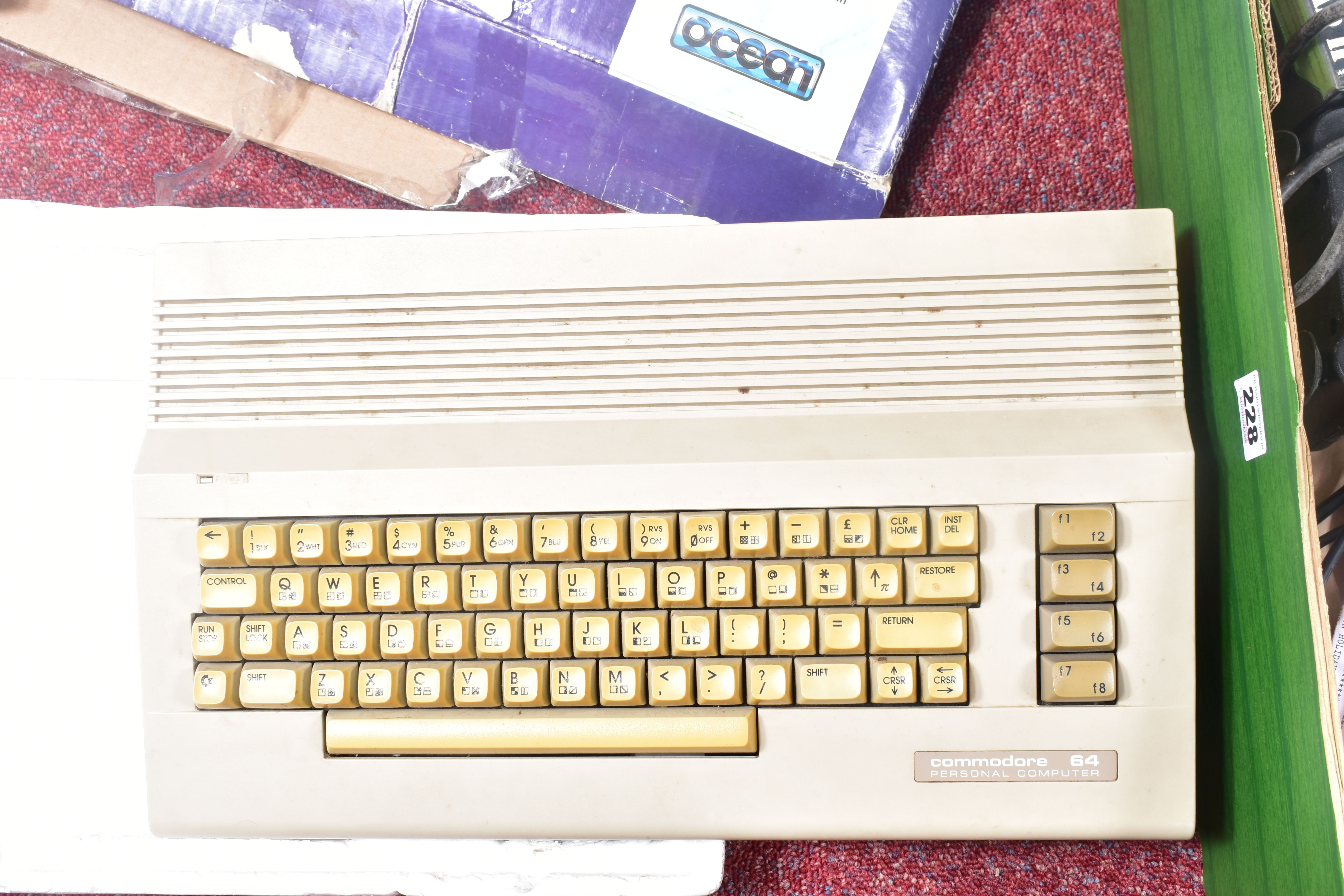 A BOXED COMMODORE 64 (C64 MODEL), ACCESSORIES AND A QUANTITY OF GAMES, accessories include a - Image 6 of 6