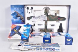 FOUR BOXED DETAILED 1:72 DIECAST CORGI 'THE AVIATION ARCHIVE' MODELS, to include an Arvo Lancaster