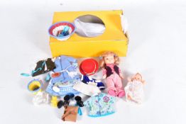 AN UNBOXED AMANDA JANE DOLL, with a quantity of original clothing and accessories