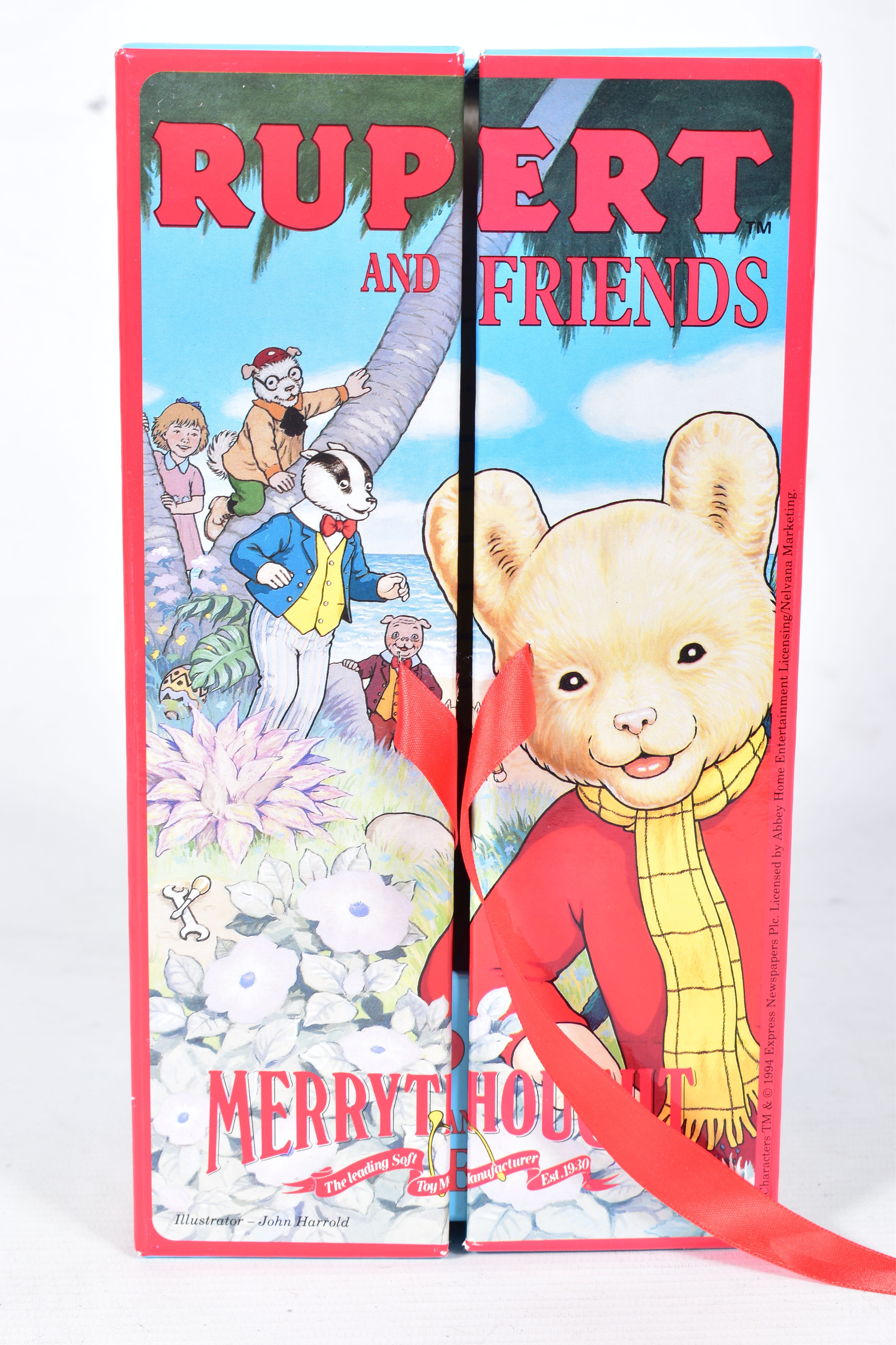 TWO BOXED MERRYTHOUGHT LIMITED EDITION RUPERT AND FRIENDS SOFT TOYS, Rupert Bear, No.2327 of 10000 - Image 12 of 13