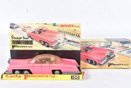 A BOXED DINKY TOYS THUNDERBIRDS LADY PENELOPE'S FAB1, No.100, earlier version with pink stripes to