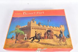 A BOXED TIMPO DESERT FORT, contents not checked but appears fairly complete but missing figures,