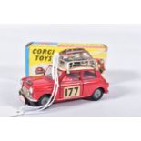 A BOXED CORGI TOYS MINI COOPER S 1967 MONTE-CARLO RALLY WINNER, No.339, red body, white roof, RN177,