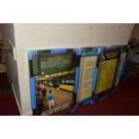 FOUR FRAMED AND GLAZED 1980'S BRITISH RAIL INFORMATION POSTERS, all appear complete and in fairly