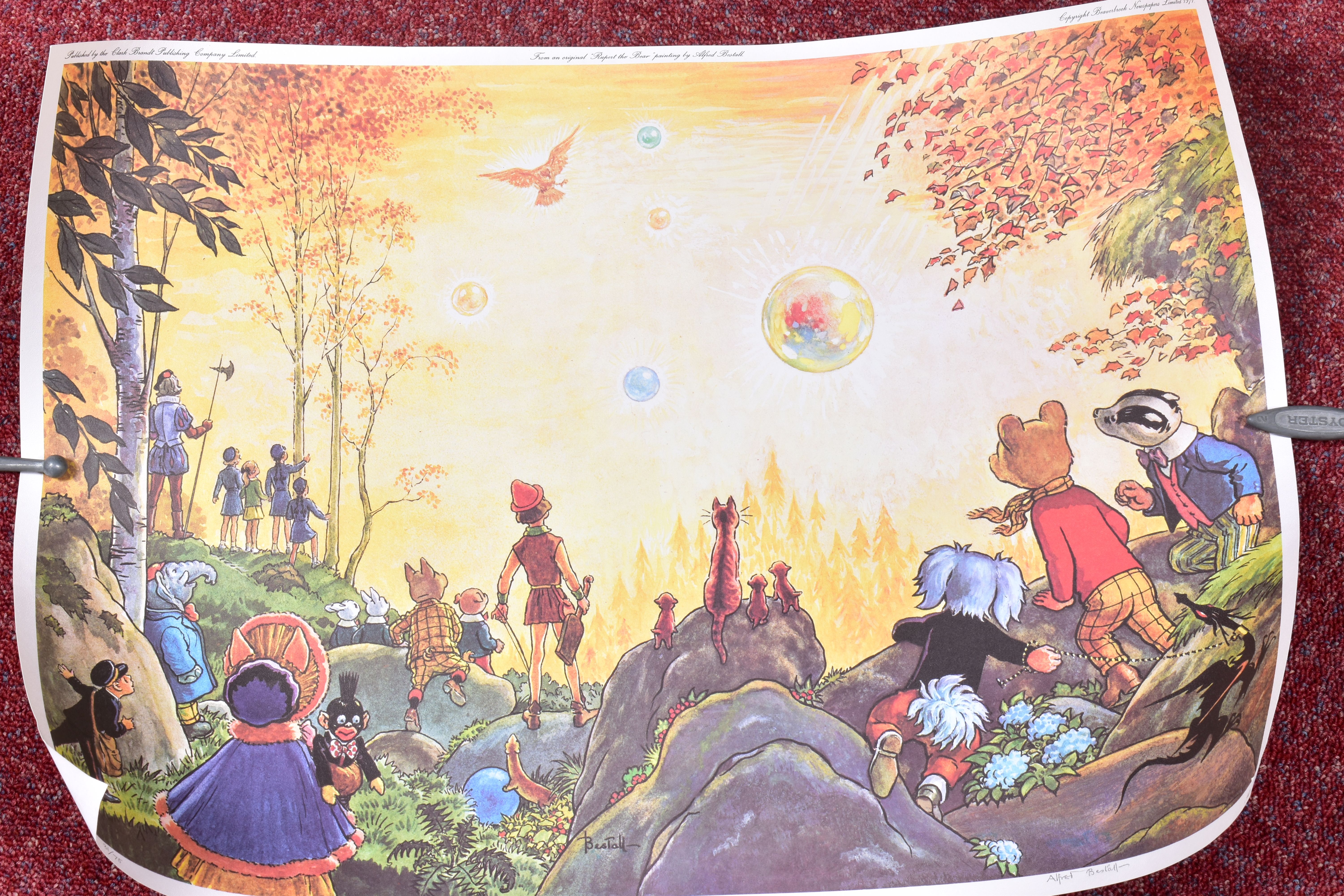 AFTER ALFRED BESTALL THREE SIGNED RUPERT THE BEAR PRINTS, three limited edition signed prints, - Image 2 of 26