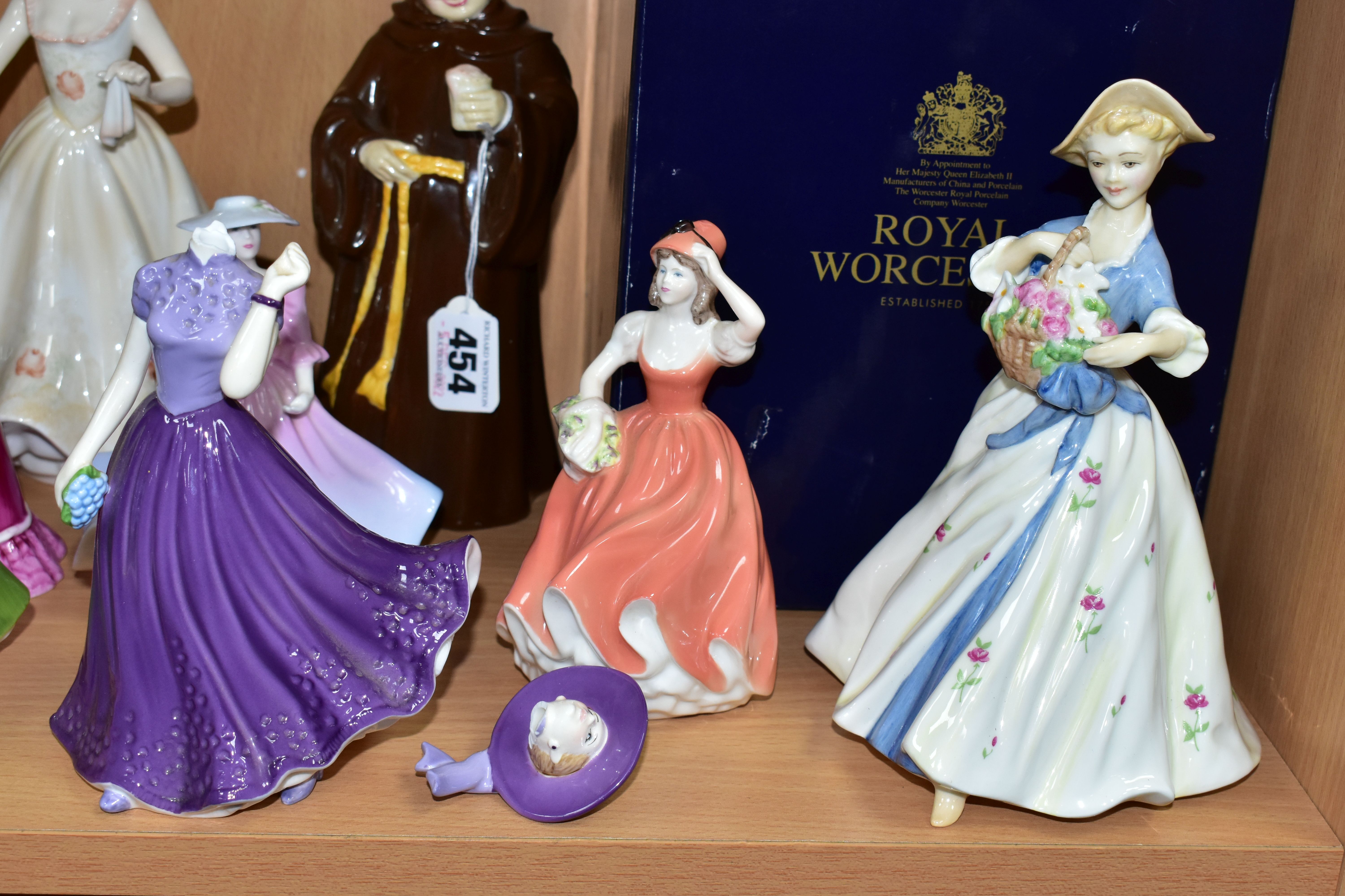 ELEVEN FIGURINES, comprising a boxed Royal Worcester Summers Day, Coalport: Holy Friar, Prudence ( - Image 2 of 8