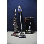 A VAX MACH AIR2 VACUUM CLEANER, with accessories, a Salter Cordless Vacuum Cleaner (no power supply)