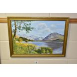 A COLLECTION OF LATER 20TH CENTURY LANDSCAPE PAINTINGS, to include a river landscape signed C.S.