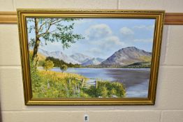 A COLLECTION OF LATER 20TH CENTURY LANDSCAPE PAINTINGS, to include a river landscape signed C.S.