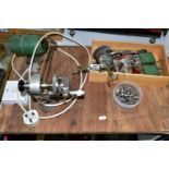 A BERNERD WATCHMAKERS LATHE, electric motor, tools and files, width 70cm x depth 40cm (1) (Condition