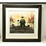 MACKENZIE THORPE (BRITISH 1956) 'ALL OUR YESTERDAYS' two figures fishing, signed limited edition